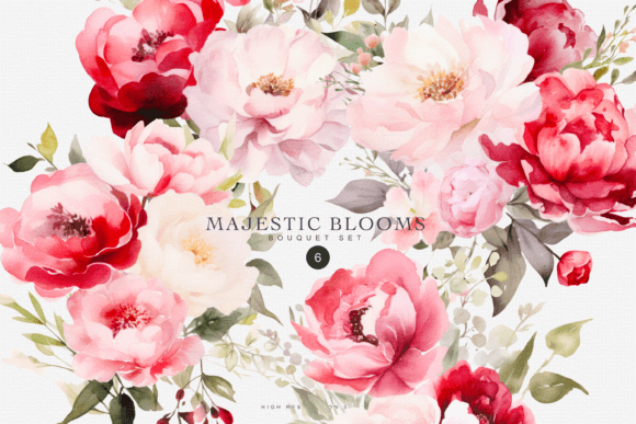 Download Watercolor Pink Flowers Clipart - Watercolor Collection