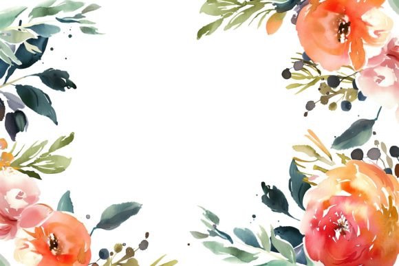 Download Watercolor Floral Frame - Watercolor Collection