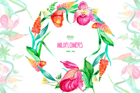 Download Watercolor Wildflowers Clipart - Premium Resources