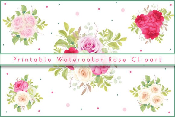 Download Printable Watercolor Rose Clipart, PNG - Watercolor Collection