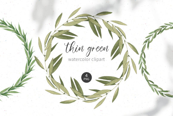 Download Watercolor Greenery Wreath Clipart - Premium Resources