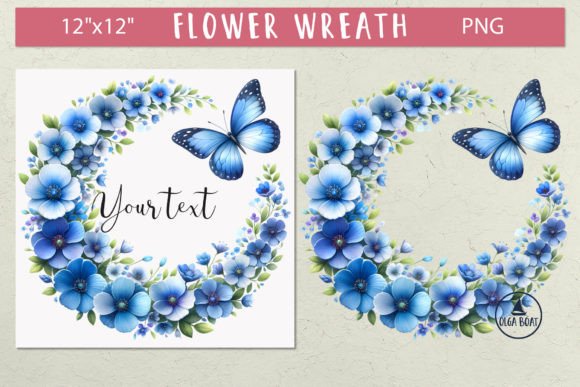 Download Wildflower Watercolor Floral Wreath Png - Watercolor Collection