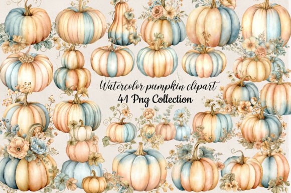 Download Watercolor Pumpkin Clipart - Watercolor Collection