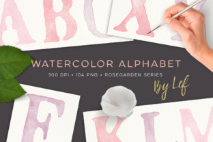 Download Pink Watercolor Clipart Alphabet Graphics - Watercolor Collection