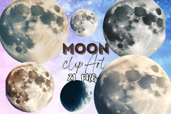 Download Watercolor Moon Clip Art Graphics - Watercolor Collection